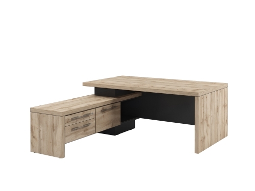 Стол руководителя с опорной тумбой Т-18.0000Л (L) Стол руководителя с опорной тумбой Т-18.0000Л (L)