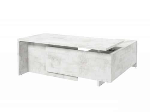 Стол с опорной тумбой FB-119L.DD (L) Хромикс белый Стол с опорной тумбой FB-119L.DD (L) Хромикс белый