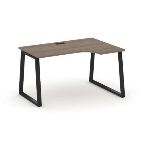 Style Project Стол рабочий эргоном. SN-6T1.SPA-002(R) Акация Лорка/Металл Антрацит/Заглушка Пластик фото 7