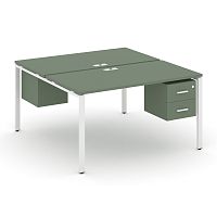 Бенч-система на 2 места с подвесными тумбами Concept CN.DRS-116