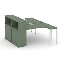 Бенч-система с опорным шкафом-купе с надставкой Concept CN.DSA-220