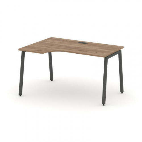 Style Project Стол рабочий эргоном. SN-4A.SPA-022(L) Антрацит/Металл Антрацит 1580*800/980*750 фото 16