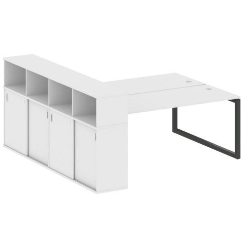 Бенч-система с шкафом-купе на О-обр. м/к Metal System Quattro 50БО.РС-СШК-4.5 фото 7