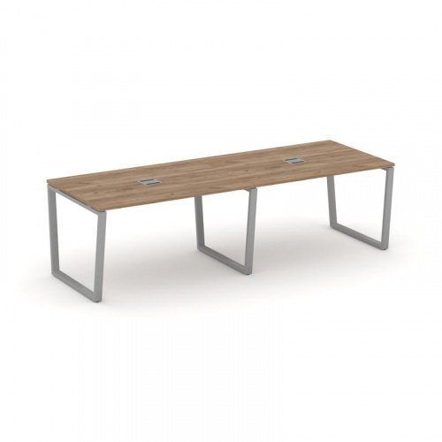 Style Project Стол переговорный SN-6T2.SPRG-012 Акация Лорка/Металл Антрацит/Заглушка Металл Антраци фото 10