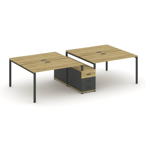 Бенч-система на 4 места с опорной тумбой Concept CN.DRS-311 фото 4 Бенч-система на 4 места с опорной тумбой Concept CN.DRS-311 фото 4