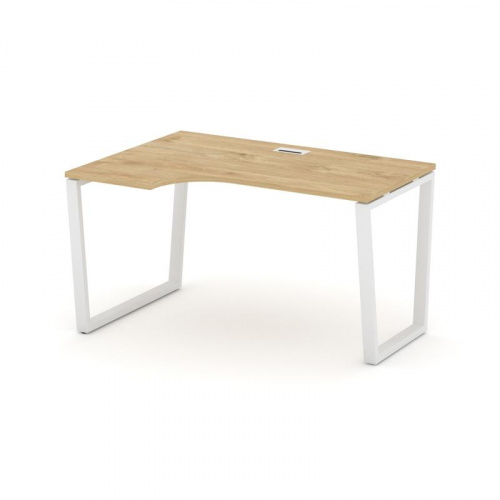 Style Project Стол рабочий эргоном. SN-6T2.SPA-021(L) Акация Лорка/Металл Антрацит/Заглушка Пластик фото 3