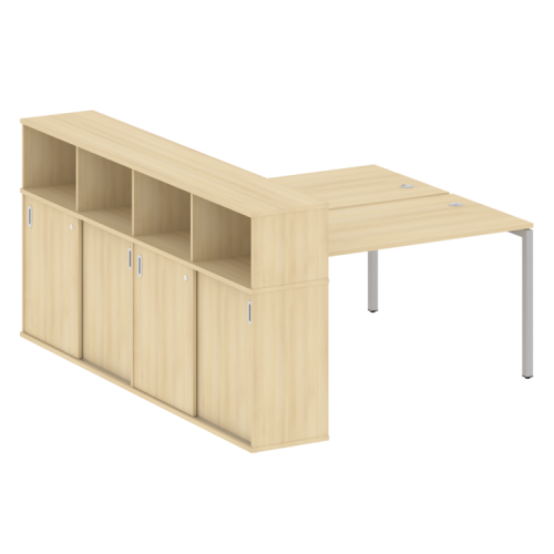 Бенч-система с шкафом-купе на П-обр. м/к Metal System Quattro 40БП.РС-СШК-4.3 фото 14 Бенч-система с шкафом-купе на П-обр. м/к Metal System Quattro 40БП.РС-СШК-4.3 фото 14