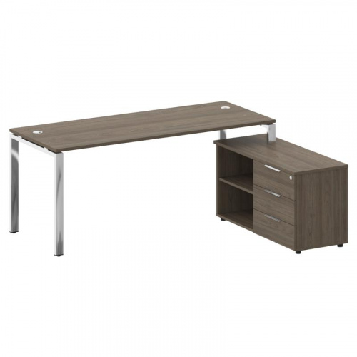 Стол руководителя с тумбой Metal System Direct БГ.СРТ-5.7 (R) Стол руководителя с тумбой Metal System Direct БГ.СРТ-5.7 (R)