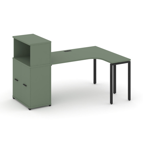 Стол эргономичный с опорным распашным шкафом Concept CN.SA-214(R) Стол эргономичный с опорным распашным шкафом Concept CN.SA-214(R)