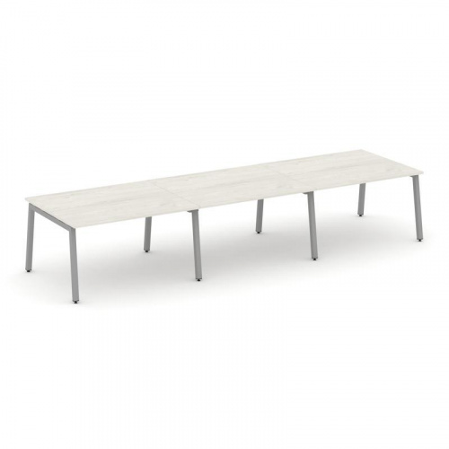 Style Project Стол переговорный SN-5A.SPRG-054.3 Дуб Наварра/Металл Белый 4740*1180*750 фото 6