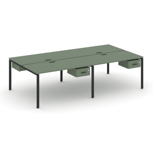 Бенч-система на 4 места с подвесными тумбами Concept CN.DRS-131 Бенч-система на 4 места с подвесными тумбами Concept CN.DRS-131