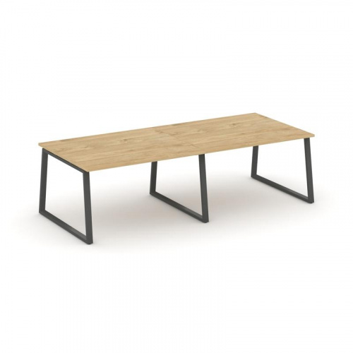 Style Project Стол переговорный SN-6T1.SPRG-042.3 Акация Лорка/Металл Антрацит 2360*1180*750 фото 7 Style Project Стол переговорный SN-6T1.SPRG-042.3 Акация Лорка/Металл Антрацит 2360*1180*750 фото 7