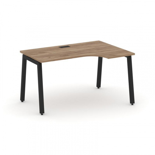 Style Project Стол рабочий эргоном. SN-5A.SPA-002(R) Дуб Табак/Металл Антрацит 1580*600/980*750 фото 4 Style Project Стол рабочий эргоном. SN-5A.SPA-002(R) Дуб Табак/Металл Антрацит 1580*600/980*750 фото 4