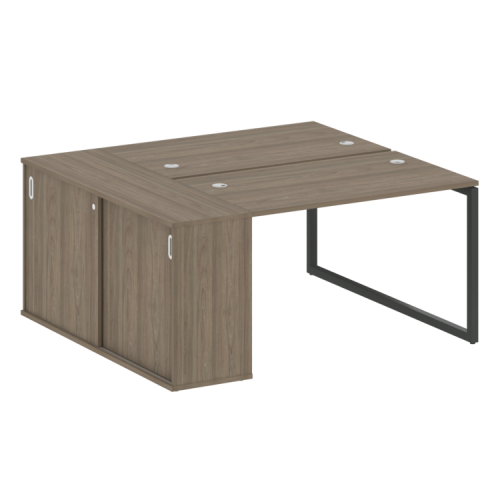 Бенч-система с шкафом-купе на О-обр. м/к Metal System Quattro 40БО.РС-СШК-1.2