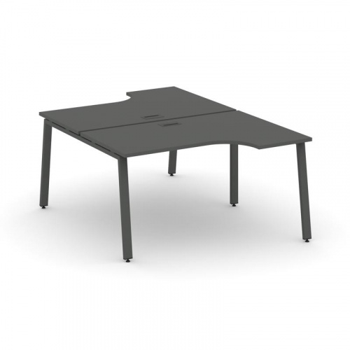 Style Project Рабочая станция эргоном. SN-6A.DRPA-011 Дуб Наварра/Металл Антрацит 1380*1432/1992*750 фото 27