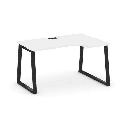 Style Project Стол рабочий эргоном. SN-6T1.SPA-002(R) Акация Лорка/Металл Антрацит/Заглушка Пластик фото 6