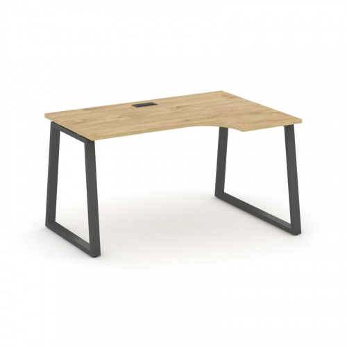 Style Project Стол рабочий эргоном. SN-6T1.SPA-002(R) Акация Лорка/Металл Антрацит/Заглушка Пластик фото 22