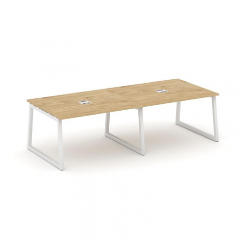 Style Project Стол переговорный SN-5T1.SPRG-044 Акация Лорка/Металл Антрацит/Заглушка Металл Антраци Style Project Стол переговорный SN-5T1.SPRG-044 Акация Лорка/Металл Антрацит/Заглушка Металл Антраци