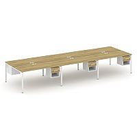 Бенч-система на 6 мест с подвесными тумбами Concept CN.DRS-160