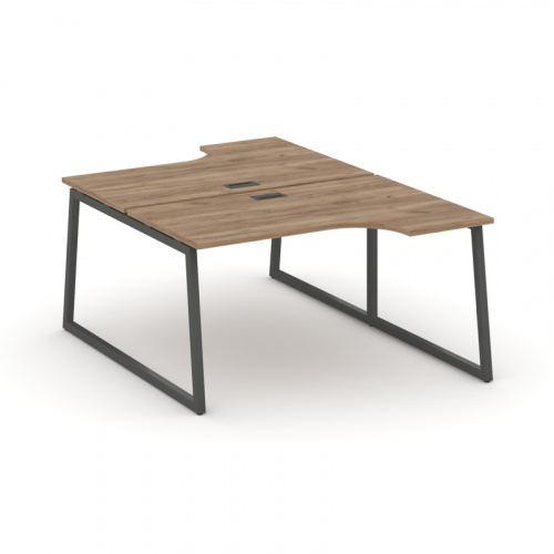 Style Project Рабочая станция эргоном. SN-4T1.DRPA-022 Акация Лорка/Металл Антрацит/Заглушка Пластик фото 11