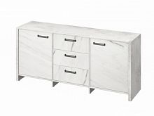 Тумба трехсекционная FB-13-01.G Хромикс белый/Мрамор Леванто белый