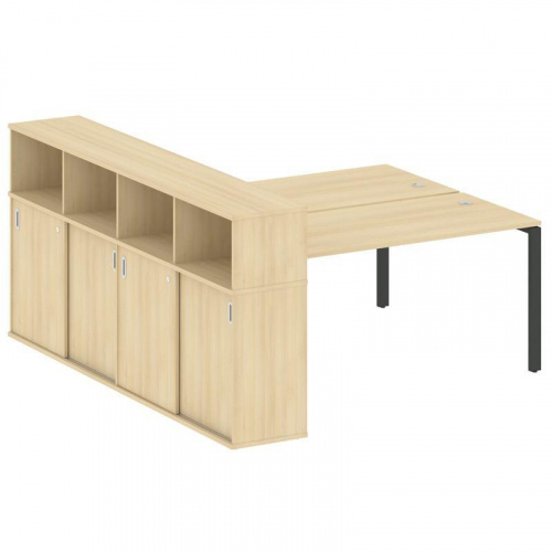 Бенч-система с шкафом-купе на П-обр. м/к Metal System БП.РС-СШК-4.4 фото 2