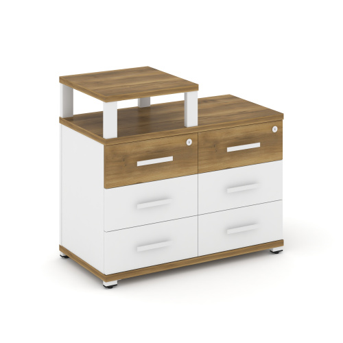 Тумба приставная с 6 ящиками Concept CN.TSP-008 W