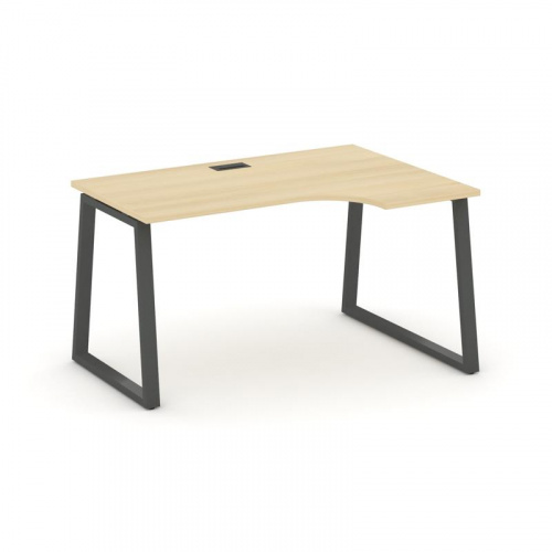 Style Project Стол рабочий эргоном. SN-6T1.SPA-002(R) Акация Лорка/Металл Антрацит/Заглушка Пластик фото 28