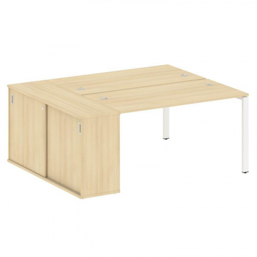 Бенч-система с шкафом-купе на П-обр. м/к Metal System БП.РС-СШК-1.3