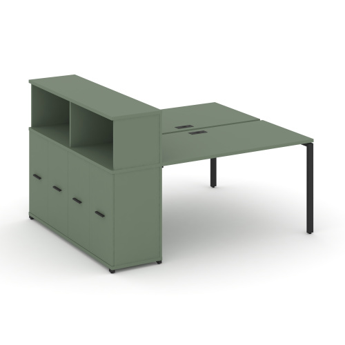 Бенч-система с опорным распашным шкафом Concept CN.DRS-227 Бенч-система с опорным распашным шкафом Concept CN.DRS-227