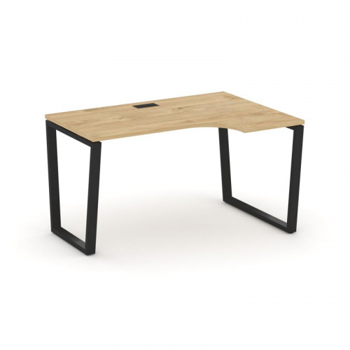 Style Project Стол рабочий эргоном. SN-6T2.SPA-012(R) Акация Лорка/Металл Антрацит/Заглушка Пластик Style Project Стол рабочий эргоном. SN-6T2.SPA-012(R) Акация Лорка/Металл Антрацит/Заглушка Пластик