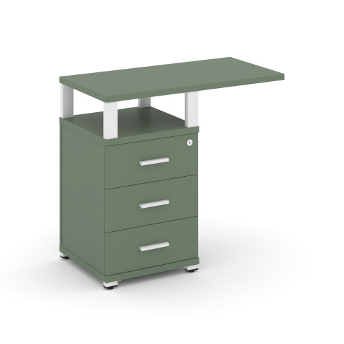 Тумба приставная с 3 ящиками Concept CN.TUS-002 W Тумба приставная с 3 ящиками Concept CN.TUS-002 W