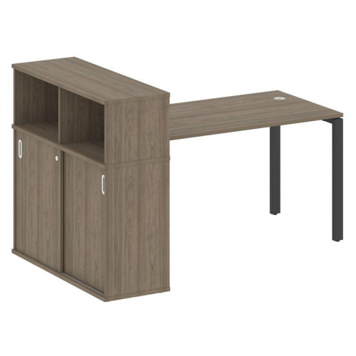 Стол письменный с шкафом-купе на П-обр. м/к Metal System БП.РС-СШК-3.3 фото 3