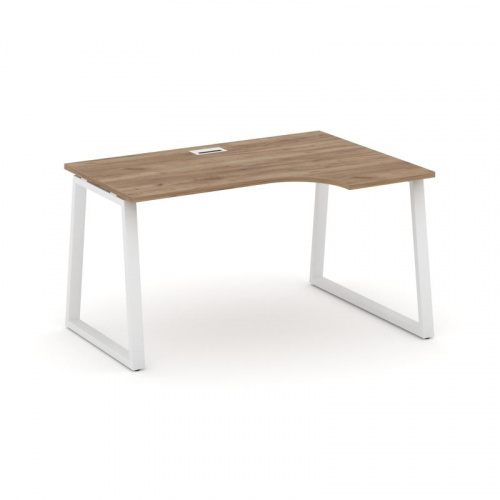 Style Project Стол рабочий эргоном. SN-6T1.SPA-002(R) Акация Лорка/Металл Антрацит/Заглушка Пластик фото 11