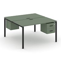 Бенч-система на 2 места с подвесными тумбами Concept CN.DRS-116