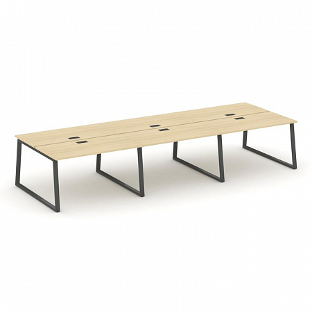 Style Project Рабочая станция 2-х сторон. SN-6T1.DRS-081 Акация Лорка/Металл Антрацит/Заглушка Пласт