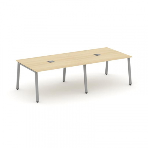 Style Project Стол переговорный SN-6A.SPRG-042 Дуб Наварра/Металл Белый 2360*1180*750 фото 8