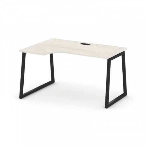 Style Project Стол рабочий эргоном. SN-4T1.SPA-011(L) Акация Лорка/Металл Антрацит/Заглушка Пластик фото 5