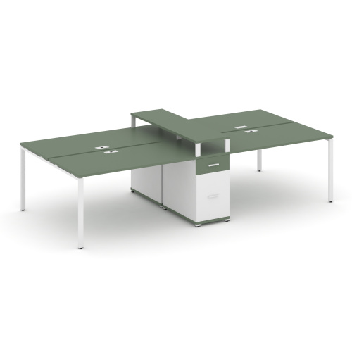 Бенч-система на 4 места с 1 опорной тумбой Concept CN.DRS-438 фото 5 Бенч-система на 4 места с 1 опорной тумбой Concept CN.DRS-438 фото 5