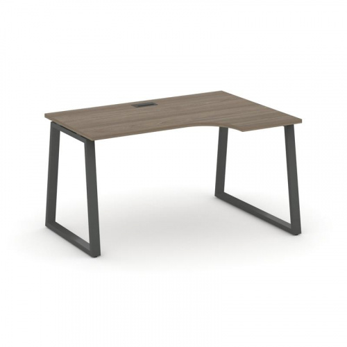 Style Project Стол рабочий эргоном. SN-6T1.SPA-002(R) Акация Лорка/Металл Антрацит/Заглушка Пластик фото 25