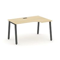 Style Project Стол рабочий эргоном. SN-6A.SPA-011(R) Акация Лорка/Металл Антрацит 1380*700/980*750