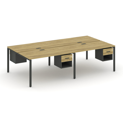 Бенч-система на 4 места с подвесными тумбами Concept CN.DRS-139 фото 4 Бенч-система на 4 места с подвесными тумбами Concept CN.DRS-139 фото 4