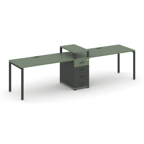 Бенч-система на 2 места с 1 опорной тумбой Concept CN.ORS-417 фото 2