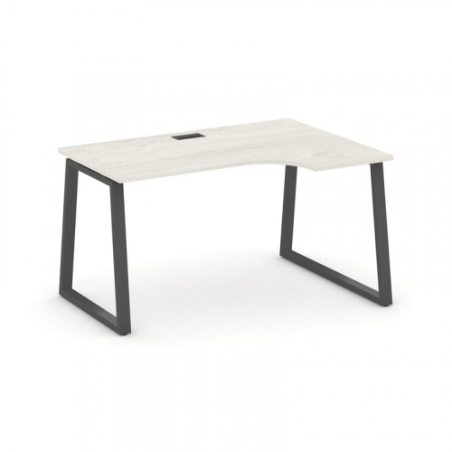 Style Project Стол рабочий эргоном. SN-6T1.SPA-002(R) Акация Лорка/Металл Антрацит/Заглушка Пластик фото 24