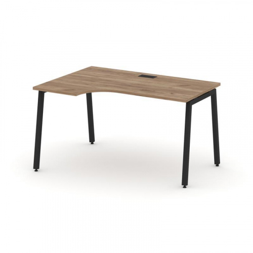 Style Project Стол рабочий эргоном. SN-4A.SPA-022(L) Антрацит/Металл Антрацит 1580*800/980*750 фото 6