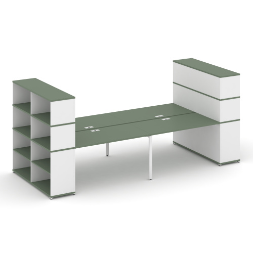 Бенч-система с опорными стеллажами Concept CN.DRS-257 Бенч-система с опорными стеллажами Concept CN.DRS-257