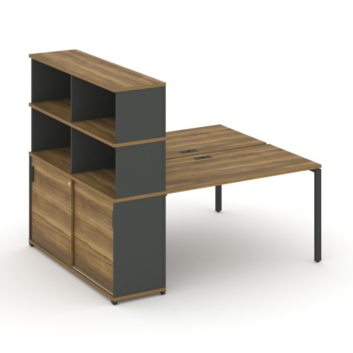 Бенч-система с опорным шкафом-купе с надставкой Concept CN.DRS-241