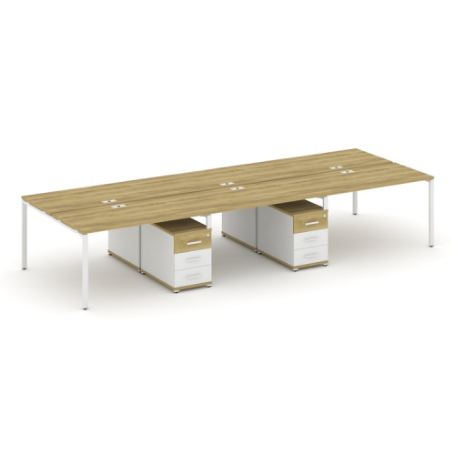 Бенч-система на 6 мест с 2 опорными тумбами Concept CN.DRS-343 фото 11