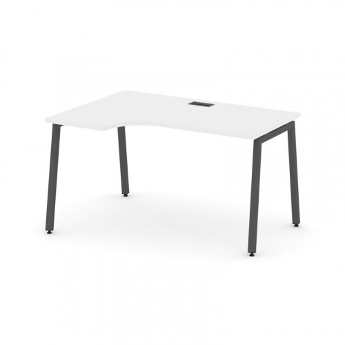 Style Project Стол рабочий эргоном. SN-4A.SPA-022(L) Антрацит/Металл Антрацит 1580*800/980*750 фото 18