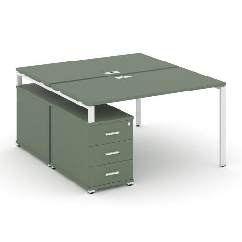 Бенч-система на 2 места с опорной тумбой Concept CN.DRS-304 Бенч-система на 2 места с опорной тумбой Concept CN.DRS-304